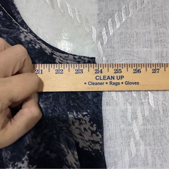 Joie Sleeveless High Neck Dark Blue Floral Mini Dress - Picture 8 of 8